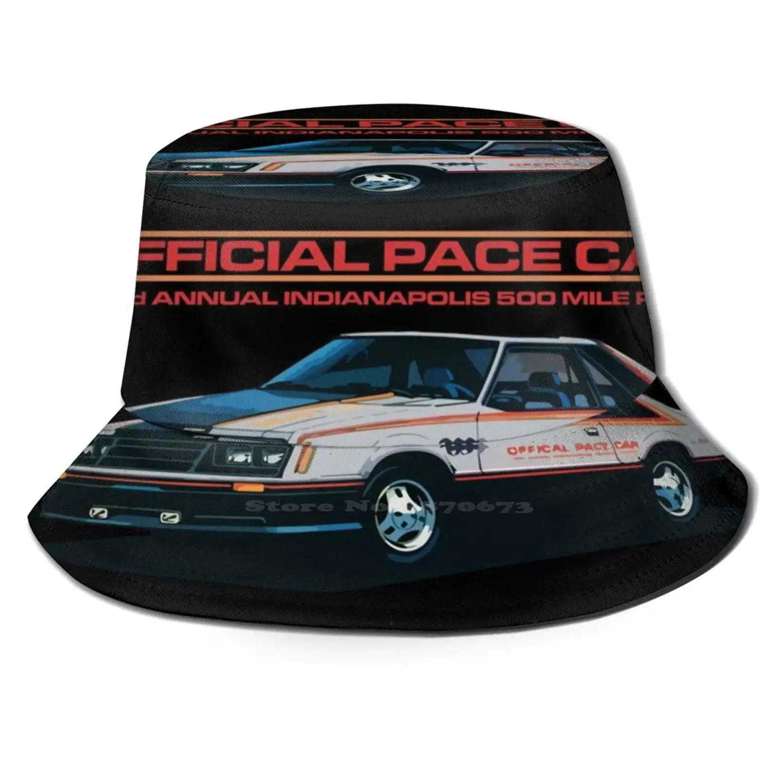 

1979 Fox Body Indy Pace Car Print Bucket Hats Sun Cap Fox Foxbody Indy 500 Indianapolis 500 Pace Car Retro Car Classic Car Car