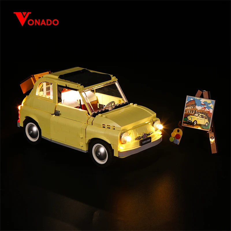 Vondao светодиодный светильник комплект для 10271 FIAT 500 Автомобиль DIY креативный