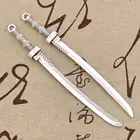 Подвеска самурайский меч 107x10 мм, 3 шт.