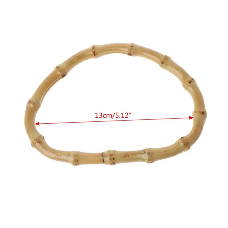 

1 x D Shape Bamboo Bag Handle for Handcrafted Handbag DIY Bags Accessories Good Quality 13cm