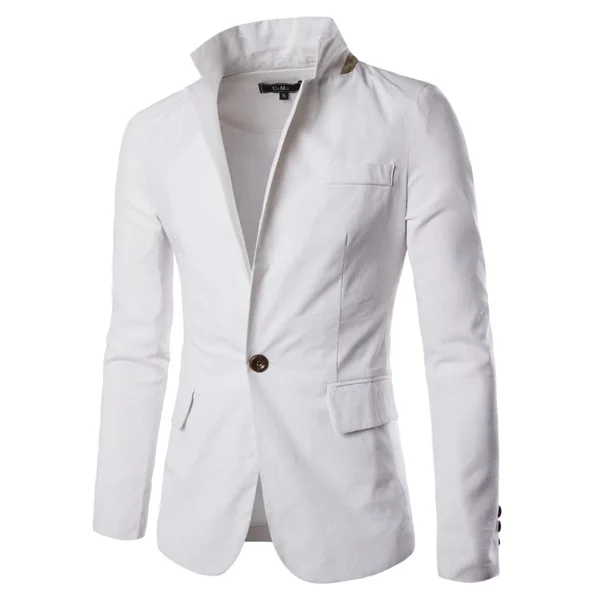 

Contrast color small suit leisure suit