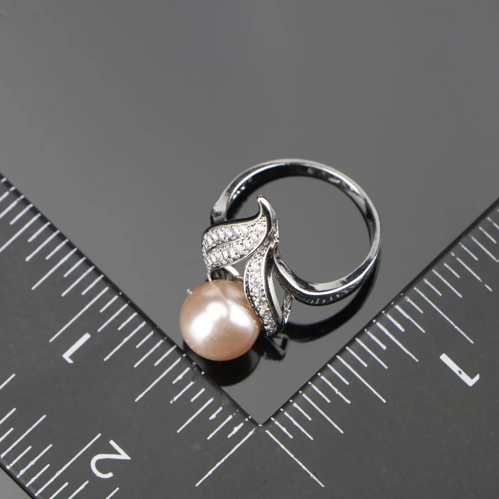 Женский ювелирный комплект из колье серёг и кольца серебра 925 пробы|costume jewelry