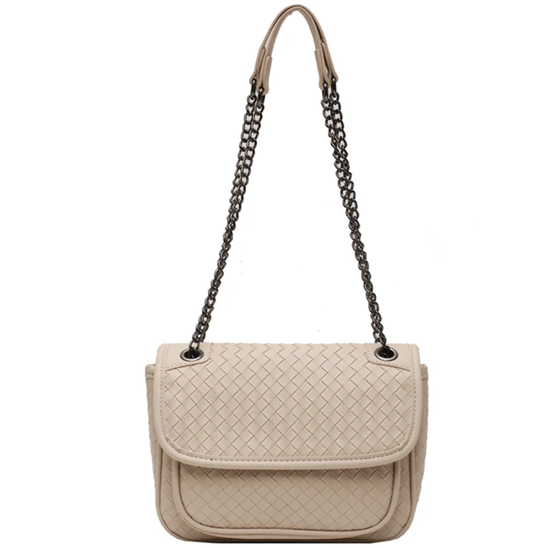 

Woven winter Crossbody Bags For Women 2021 Small Handbag Small Bag PU Leather Hand Bag Ladies Designer sac a main