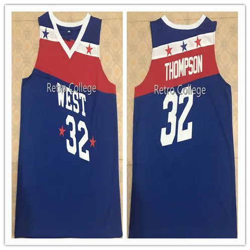 

32 David Thompson West all star game 1979 Basketball Jersey Men's Embroidery Stitched Custom Any Number Name jerseys