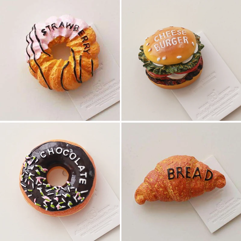 

Nordic Ins Creative Cute 3D Stereoscopic Refrigerator Magnetic Paste Simulation Food Decoration Magnet Home Decoration Gifts