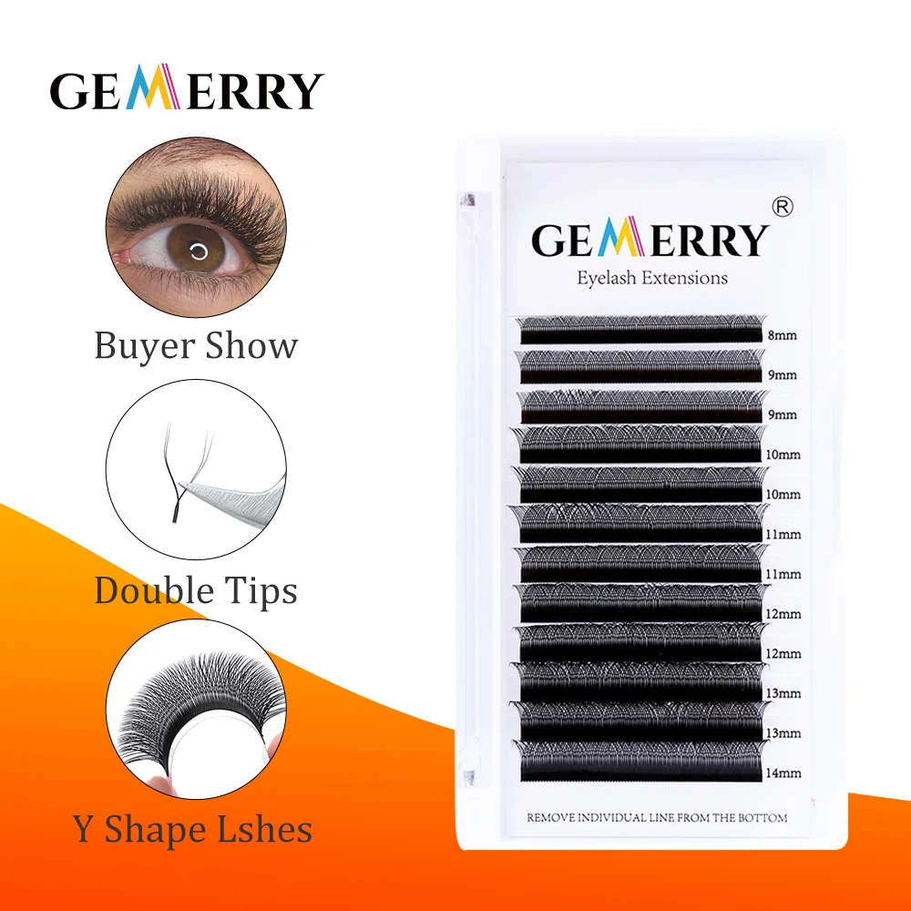 Ресницы GEMERRY YY 3/4D W формы для наращивания ресниц готовые ресницы из искусственной