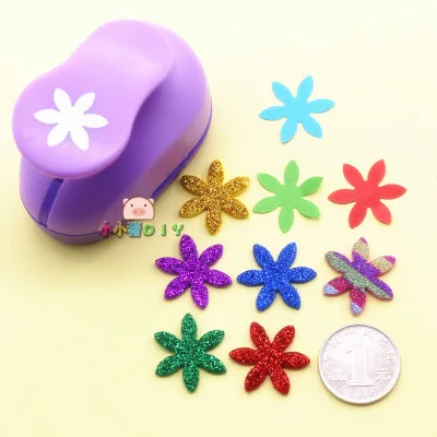 flower 1 ''дырокол для кругов 25 мм Сделай Сам дырокол для скрапбукинга Дырокол eva maker дети скрапбук Бумага Резак тиснение резче - Цвет: flower