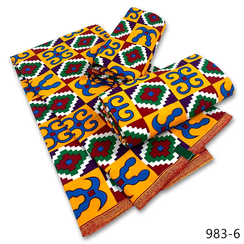 

Ankara Veritable Guaranteed Real Wax High Quality Tissue Print Wax Tissue Veritable Wax African Ankara Sewing Fabric Soft 983