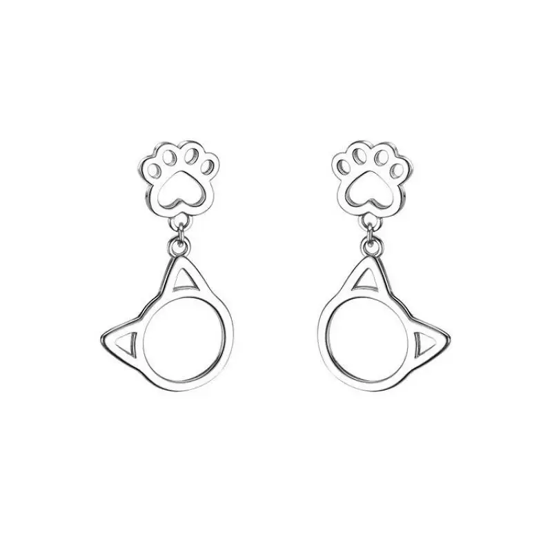 Женское ювелирное изделие из серебра 925 пробы с кошкой | Украшения и аксессуары