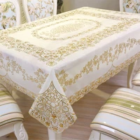 nappe de table pvc plastic lace waterproof tablecloth olilcloth anti skidding scalding wash free dustproof table cover tea cart