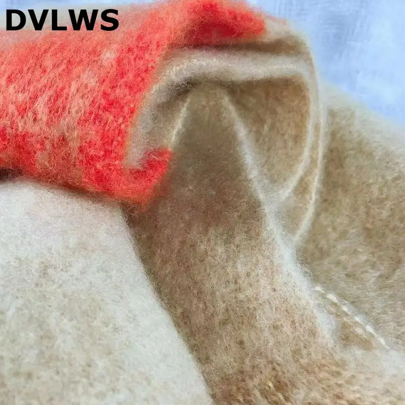 

2019 New Winter Scarf Women Contrast Color Cashmere Scarf Women Students Autumn Winter Super Large Warm Shawl Wholesale