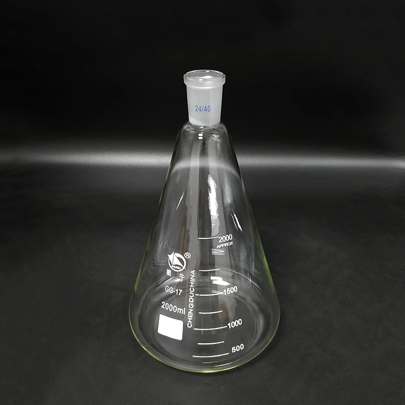 Стеклянная колба Erlenmeyer 2000 мл 24/40