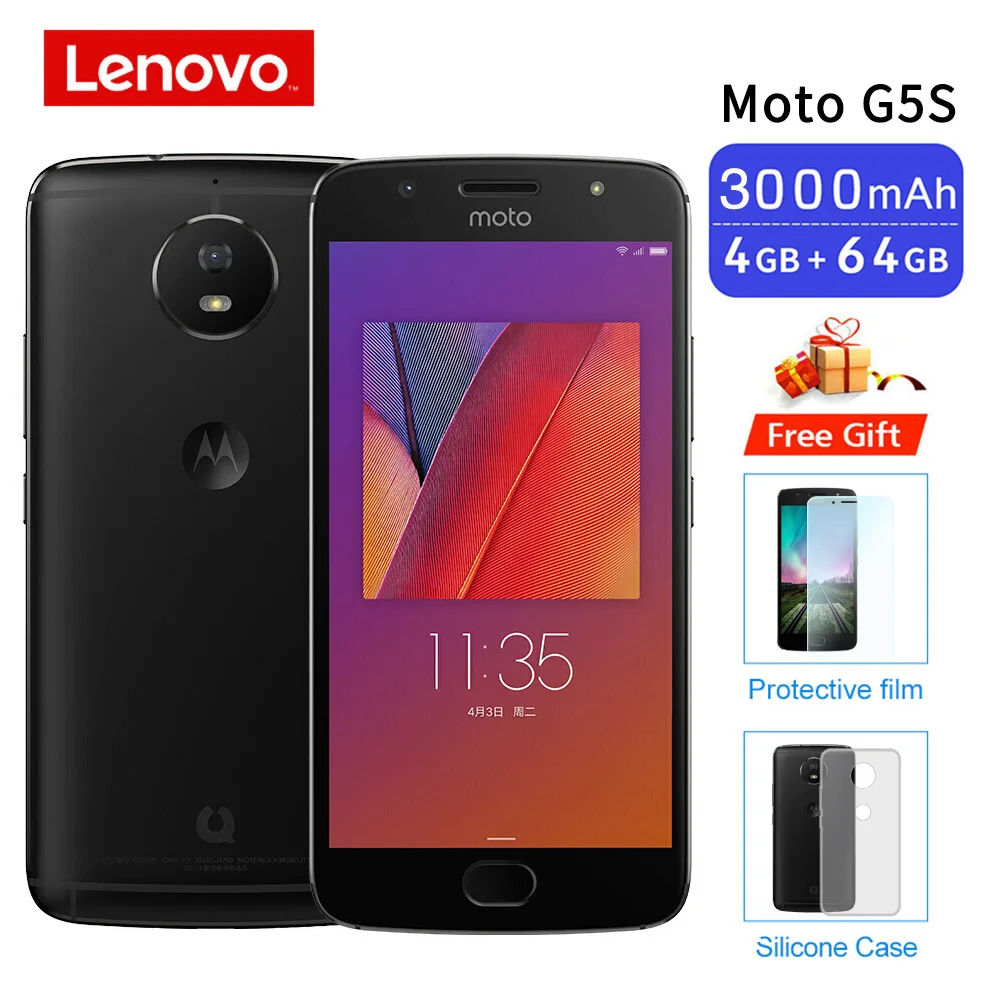 Смартфон Moto G5S 4G 4+64 ГБ глобальная версия Android 5 2 дюйма восьмиядерный процессор