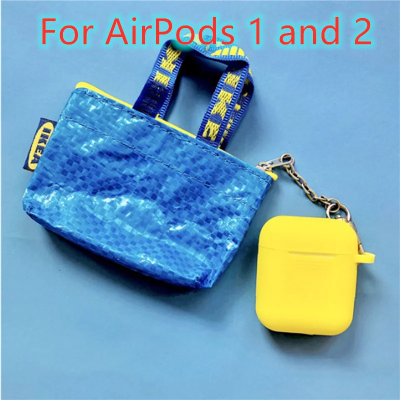 For AirPods 1 and 2 Роскошная мини сумка Портмоне Мягкие силиконовые чехлы для Apple AirPods Pro Чехол для наушников Bluetooth Air Pods 3 2 Защита Крышки - Цвет: For AirPods 1 and 2