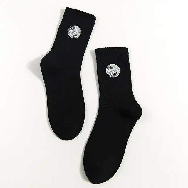 4 Autumn Cute Japanese Harajuku Woman Socks Planet Magic Array Embroidery Long Socks Korean Women Style Kawaii Girls Socks Gifts - Цвет: 4
