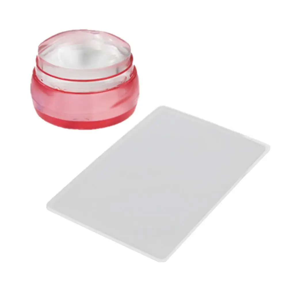 

Easily Clean Mini Round Silicone Transparent Soft Stamper for Female