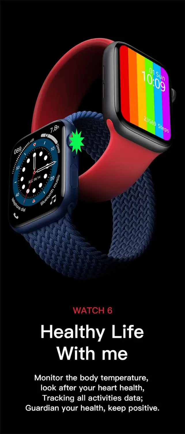 

6pcs W56 IWO 13 PRO smart watch