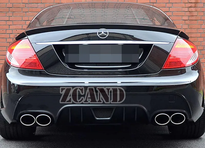 Реальные углеродного волокна 3 шт заднее крыло багажник спойлер для MERCEDES BENZ W216 CL