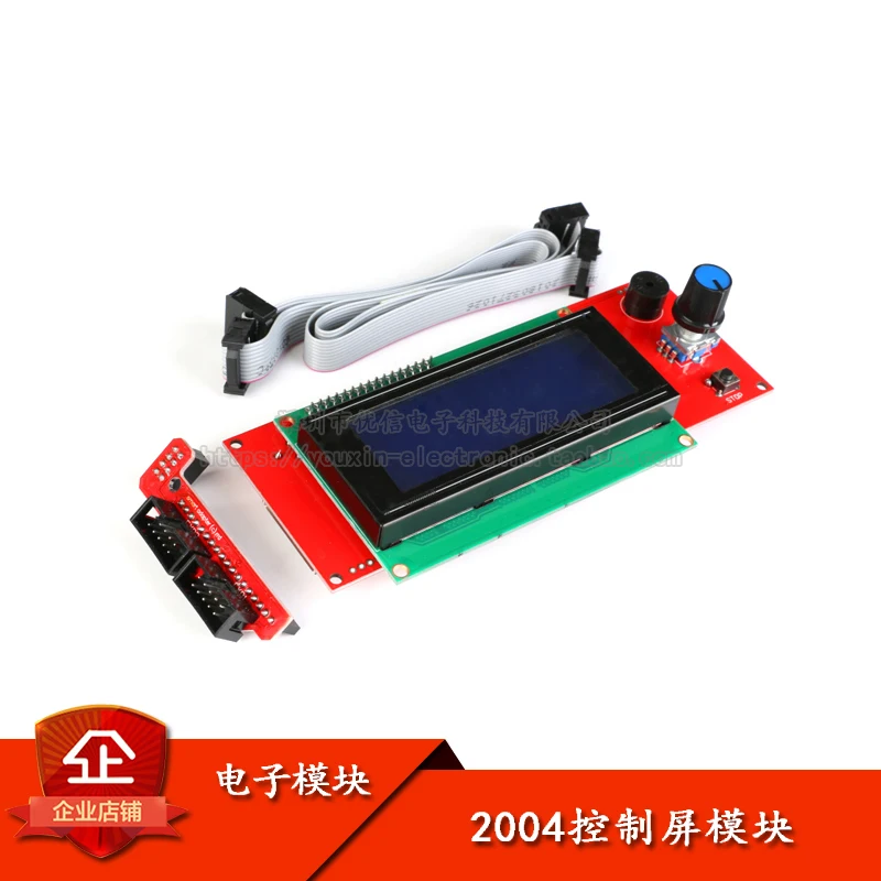 

LCD Display 3D Printer Reprap Smart Controller Ramps 1.4 2004 LCD Control Panel Module with Adapter