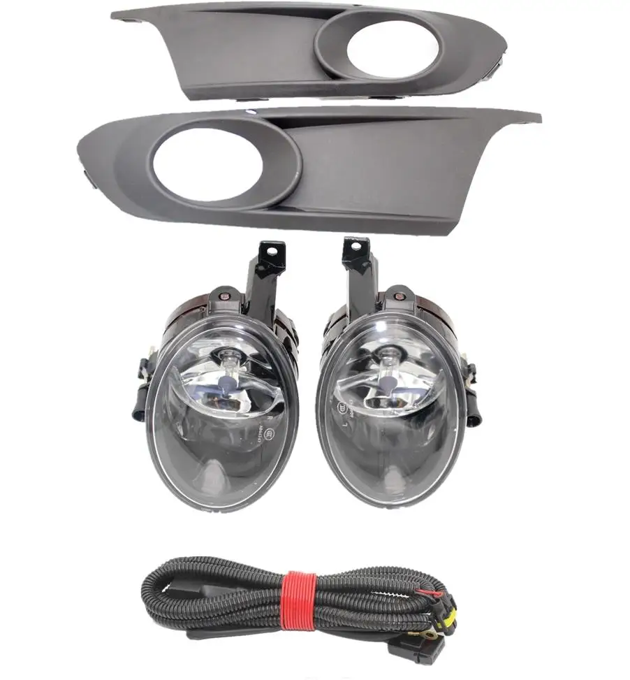 

Противотуманная фара для VW Jetta MK5 A5 A6 2011 2012 2013 2014 Автомобильный Стайлинг Передняя галогенная противотуманная фара противотуманный светильник + решетка + провод