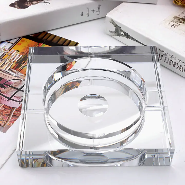 Пепельница из хрустального стекла Модная креативная личность для дома гостиной