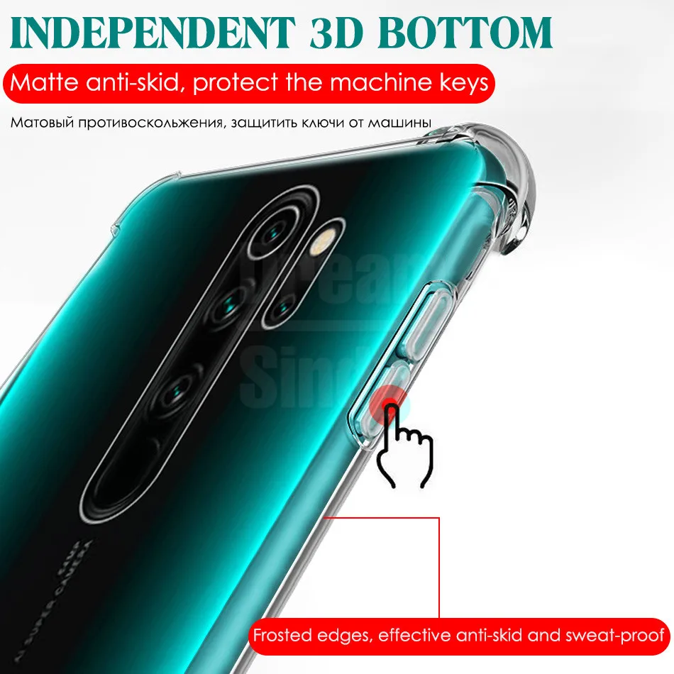 Airbag Shockproof Soft Case For Xiaomi Redmi Note 9 Pro Max 9S 8T 8A 7A 7 8 K20 K30 Zoom Full Cover MI 10 Lite Poco F2 X2 Cases | Мобильные