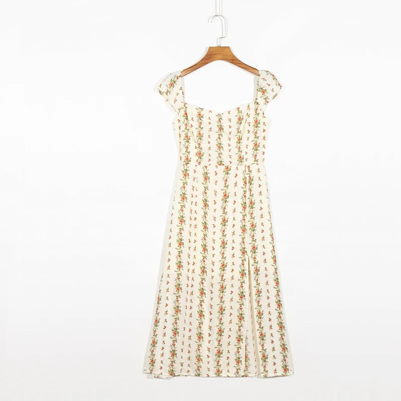 

Летнее женское платье, повседневное облегающее платье с цветочным принтом