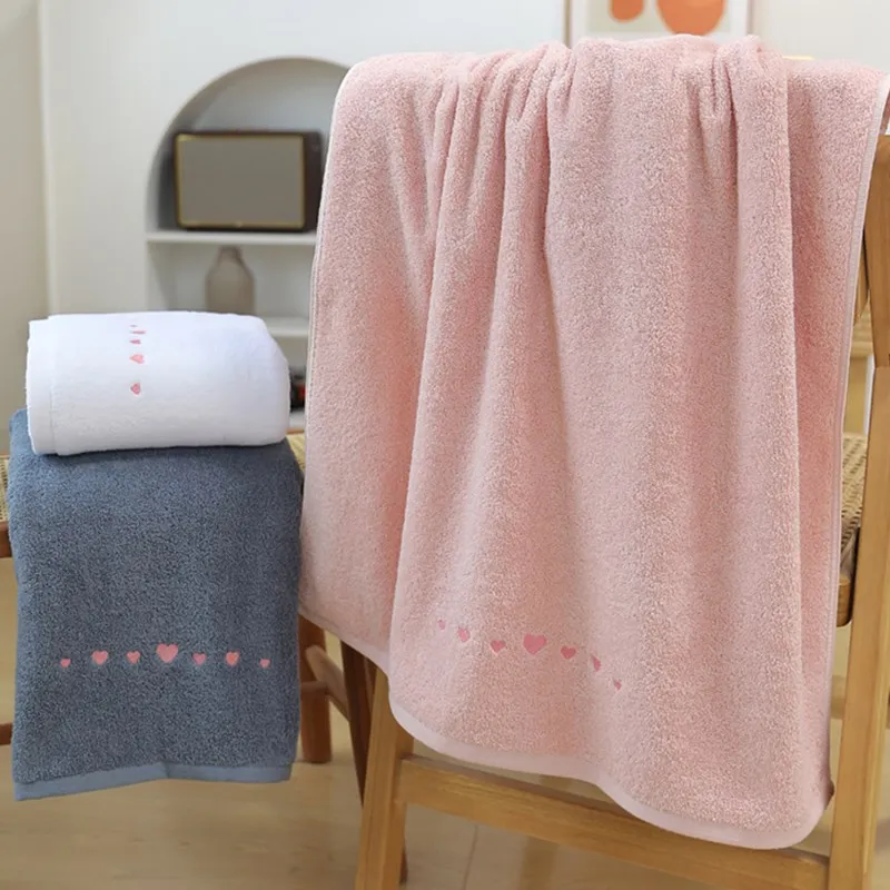 Serviette de bain en coton, serviette de plage, de sport, hôtel, peignoir, Salon de beauté, Sauna, Spa, décoration de la maison, cadeau de saint valentin, T67  (0)