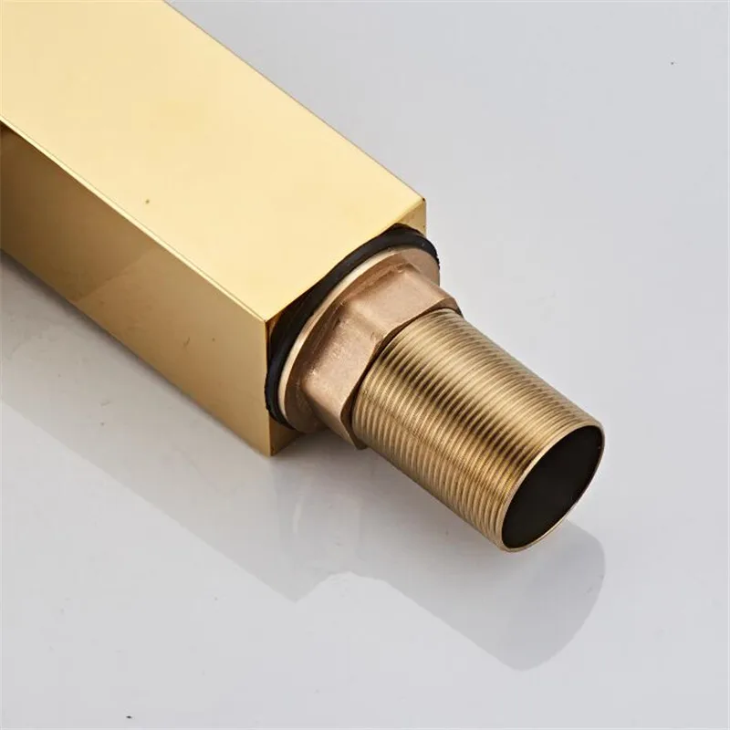 New Arrival Crane Gold color Waterfall Faucet Sink Mixer Tap Vanity Hot Cold Water Bathroom Faucets Single Handle Basin | Обустройство