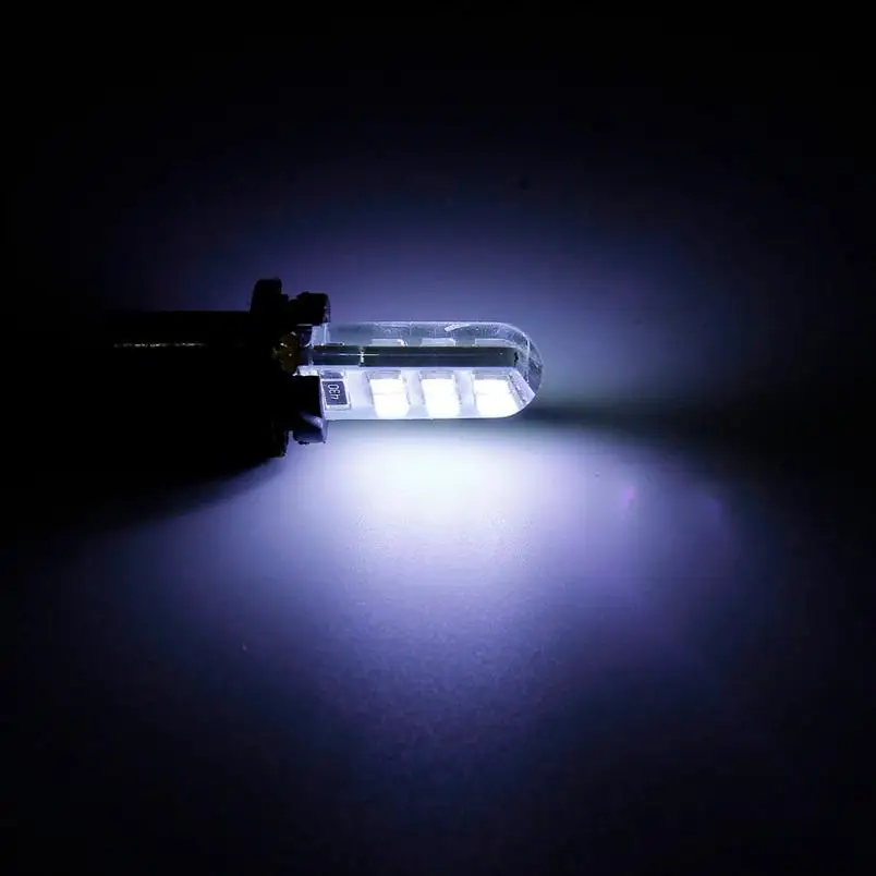 2 шт. T10 W5W водонепроницаемый 2835 12 SMD Клин номерной знак боковой указатель поворота низкое энергопотребление и высокая яркость#7