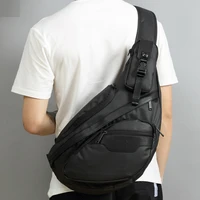 high quality nylon men sling backpack day pack messenger shoulder bags male waterproof cross body chest bag rucksack knapsack