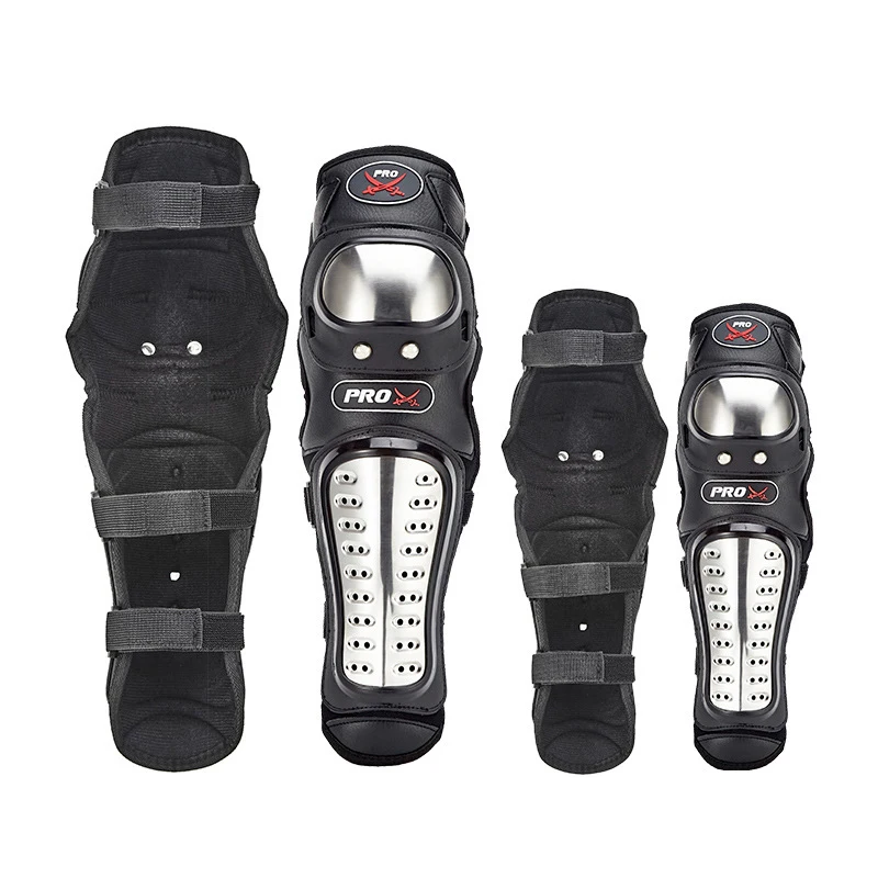 Мотоциклист наколенники и налокотники Pads-4pcs Нержавеющая сталь
