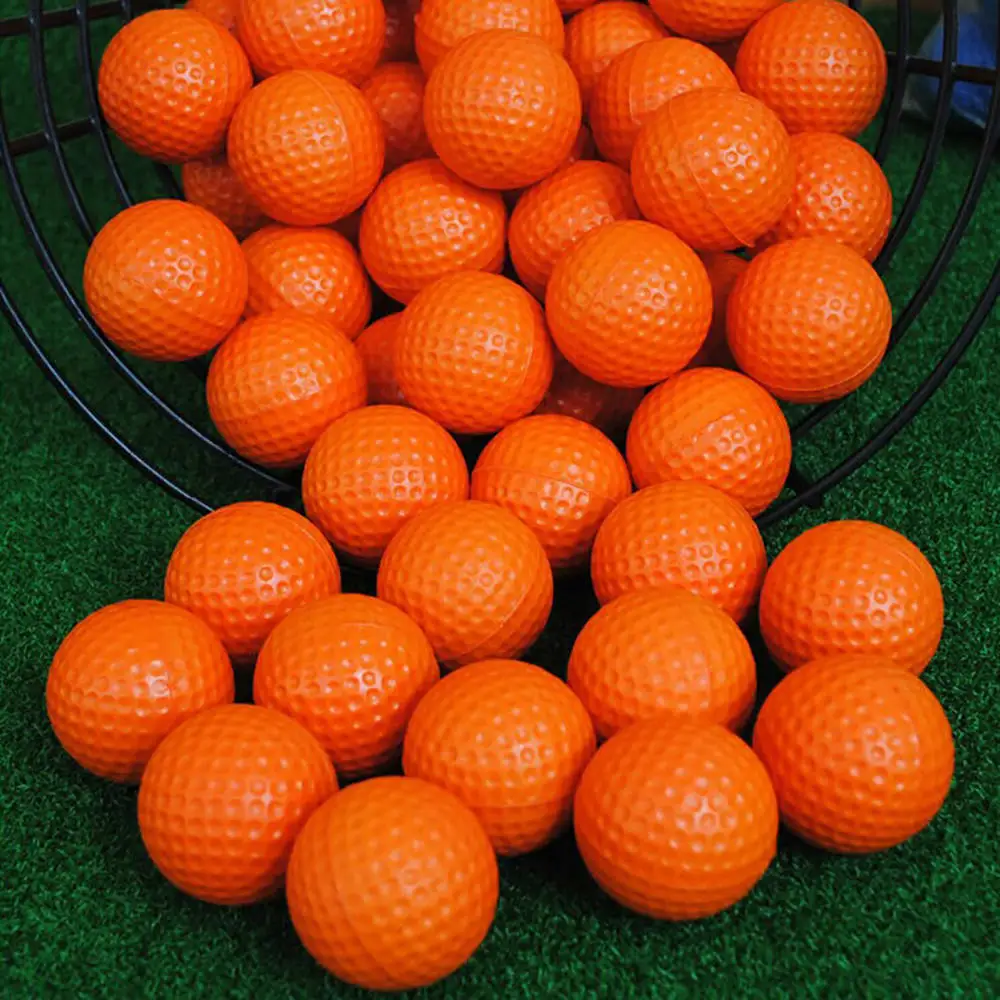 

10pcs Golf PU Ball Sponge Orange Brand Indoor Outdoor Training Practice Golf Sports Elastic PU Foam Balls