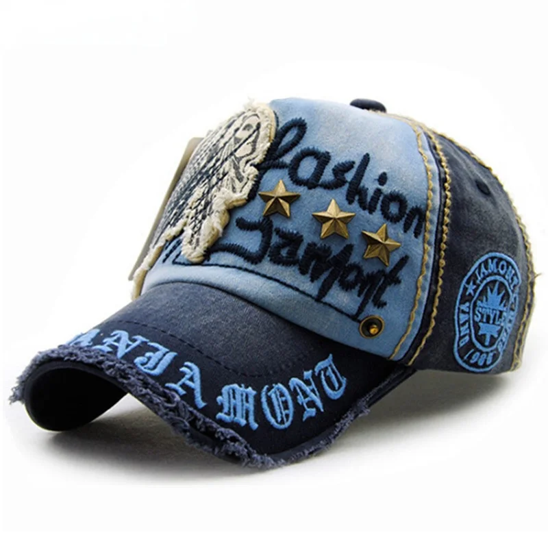 

2021 New Brand Cotton Fashion Embroidery Antique Style Baseball Cap Casquette Snapback Hat for Men Women