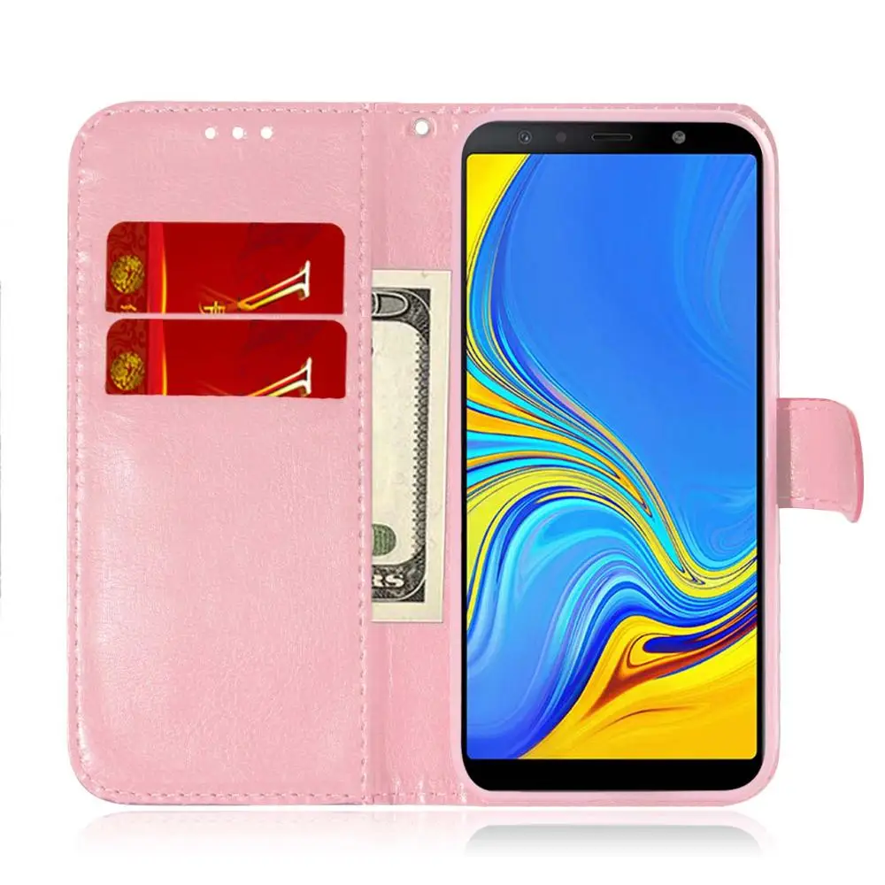 Цветной кожаный чехол-книжка с градиентом для мобильного телефона Samsung Galaxy A2 CORE A6