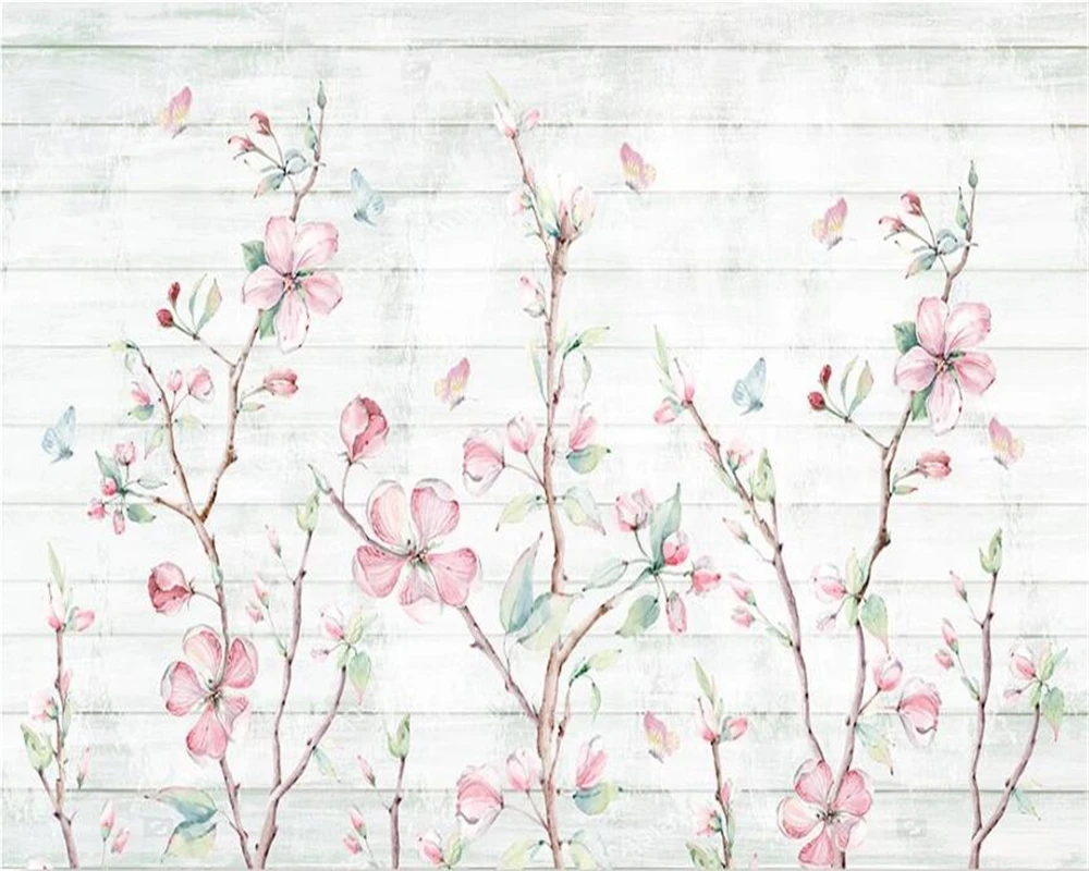 3d обои по индивидуальному заказу маленькая свежая ручная роспись акварель