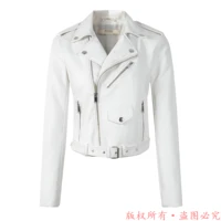 new arrival 2021 brand winter autumn motorcycle leather jackets white leather jacket women leather coat slim pu jacket leather