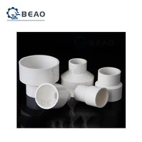 90 200mm reducer joint pvc straight reducing connectors water pipe adapters fish tank tube white bushing