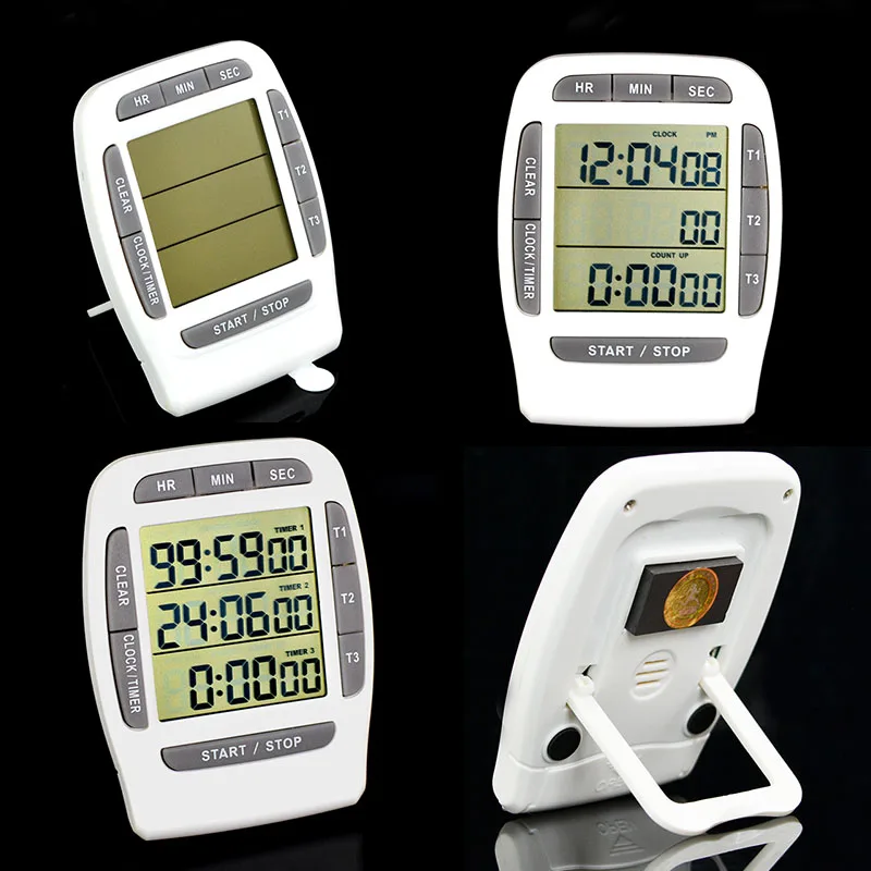 Многофункциональный таймер кухонный цифровой магнит с подставкой обратный