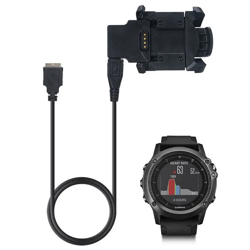 Зарядное устройство для Garmin Fenix 3 Sapphire HR Quatix Tactix Bravo Smartwatch usb кабель зарядки 100 см