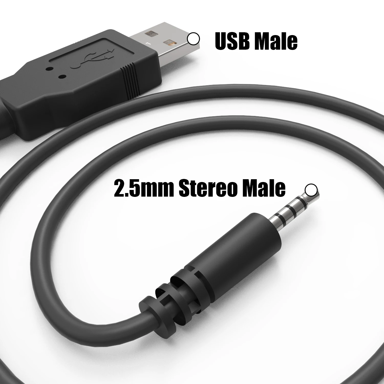 J-B-L кабель для зарядки наушников 2,5 мм USB кабель для зарядки черный 3 фута 100 см