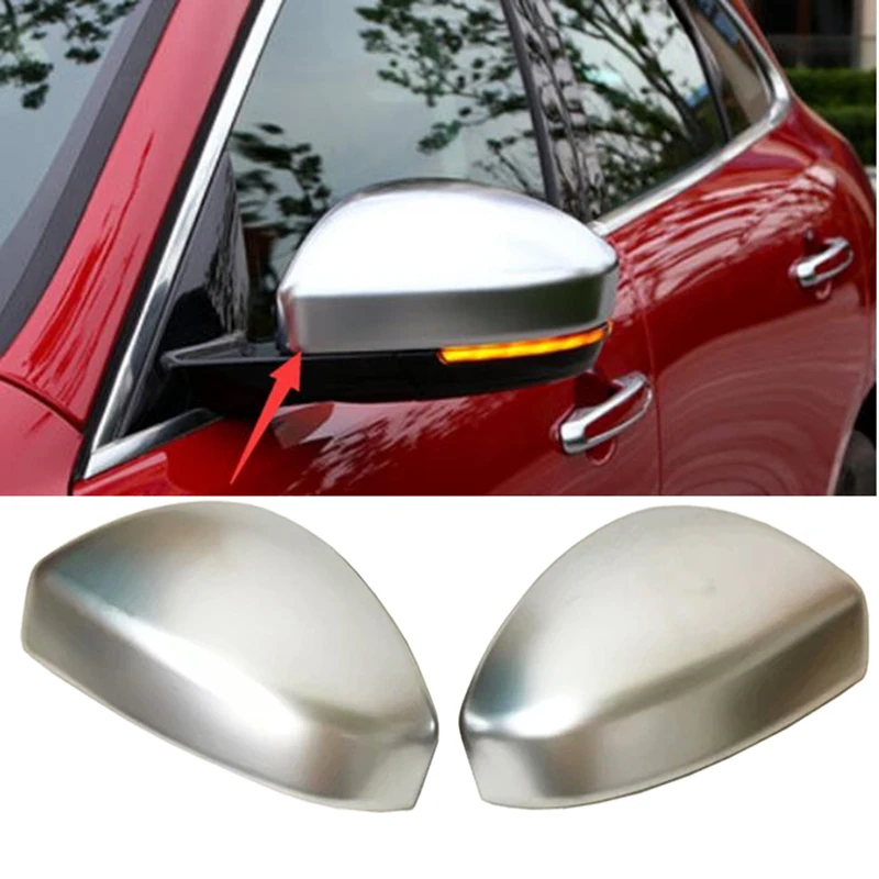 1 пара Зеркало заднего вида чехол полностью из АБС матовая отделка двери боковое