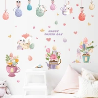 easter bunny fun egg wall sticker window glass stickers refrigerator stickers diy scrapbook mobile phone decoration accessories