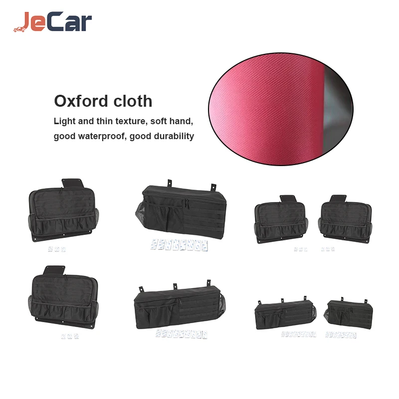 

Car Door Side Roll Bar Storage Bag Organizer Handbag Holder For Jimny 2019 UP Sundries Hanging Bag No Tool