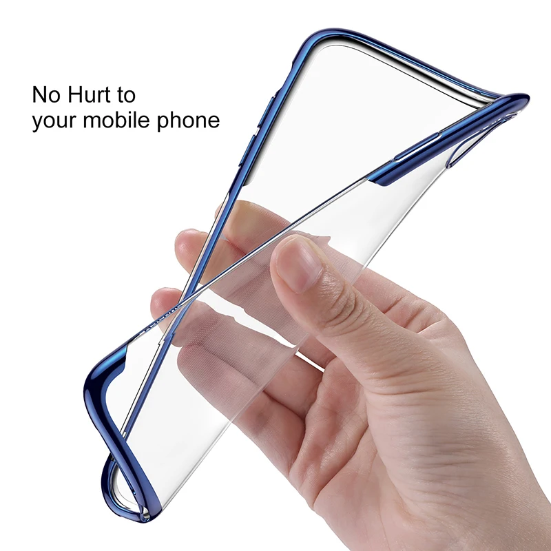 Чехол Baseus для iPhone XR Xs роскошный мягкий чехол из ТПУ телефона XS Max прозрачный
