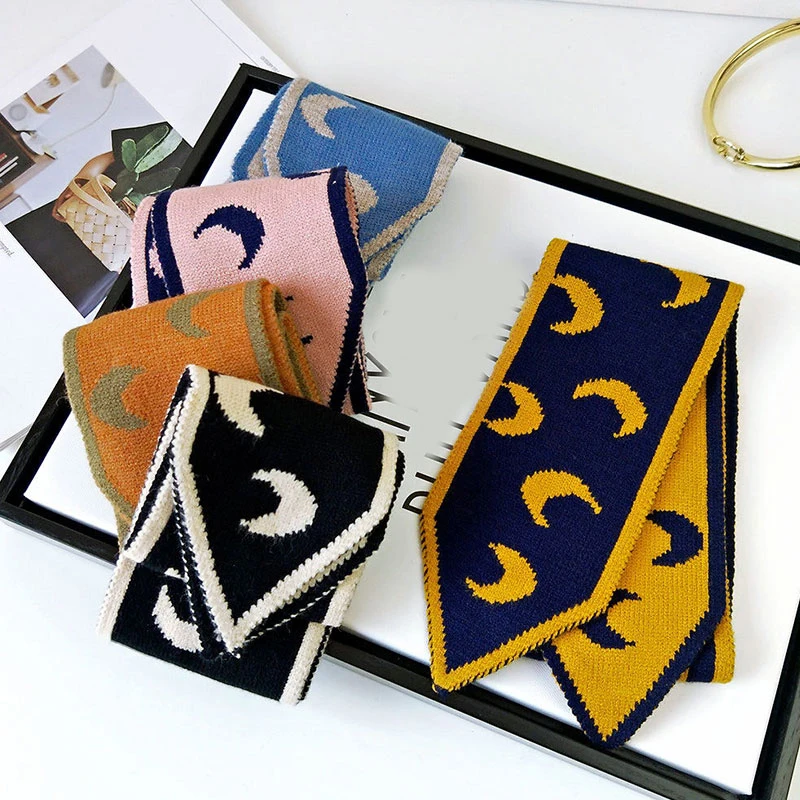 Двусторонний заостренный шарф 2020 вязаные парные шарфы длинный женский теплый