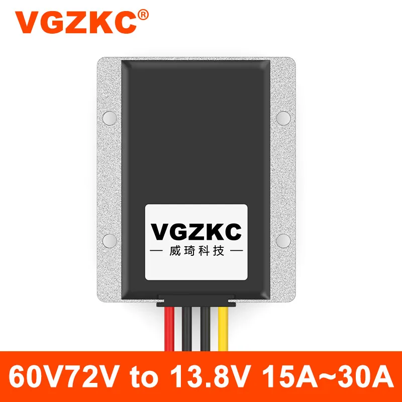 Фото Регулируемый преобразователь питания VGZKC 48V60V72V до 13,8 V от 30-85V до 13,8 V, автомобильный понижающий модуль питания №5