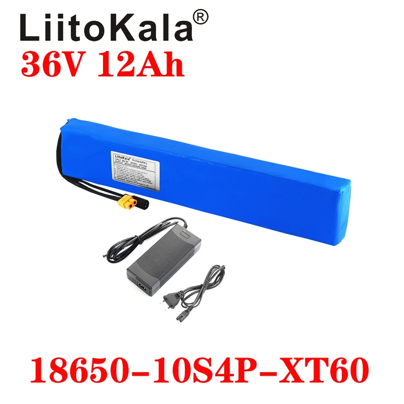 

Аккумуляторная батарея LiitoKala 2020, 36 В, 12 Ач, 10S4P 18650, 500 Вт, 42 в, 12000 мАч
