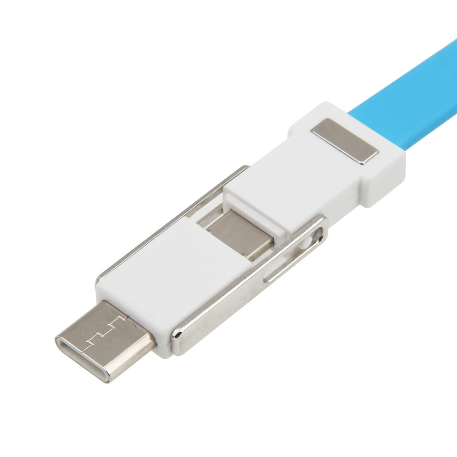 10 см 3 в 1 USB кабель Micro Type C 8Pin для iPhone XR X Samsung Huawei 2A Mini брелок зарядное устройство