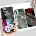 Японский аниме Death Note чехол для iPhone 12 стекло Жесткий Чехол для iPhone 6 6S 8 7 Plus X XR XS MAX 11 12 13 Pro Max